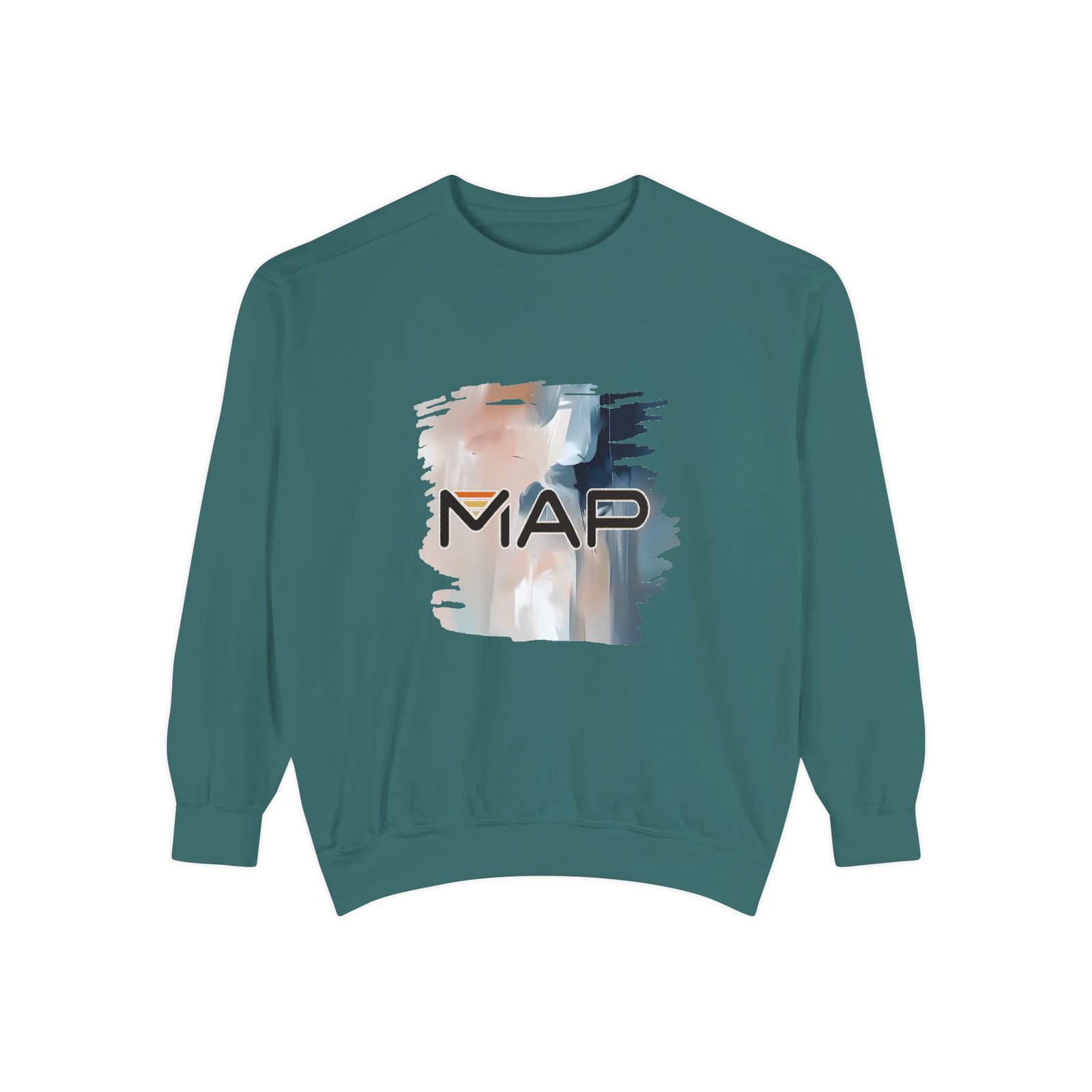 Map-Inspired Unisex Garment-Dyed Sweatshirt | Cozy Casual Wear, Perfect for Travel, Gift for Map Lovers, Fall Fashion, Unisex Sweaters - Image 21