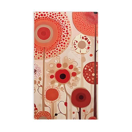 Vibrant Floral Hand Towel for Kitchen or Bathroom, Decorative Towel, Gift for Home Decor, Boho Kitchen Towel, Art Print Towel