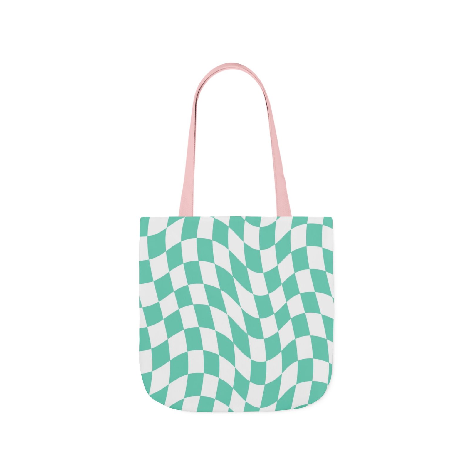 Trendy Checkered Canvas Tote Bag with 5-Color Straps, Eco-Friendly Shopping Bag, Stylish Beach Bag, Fashionable Gym Tote, Unique Gift Idea - Image 33