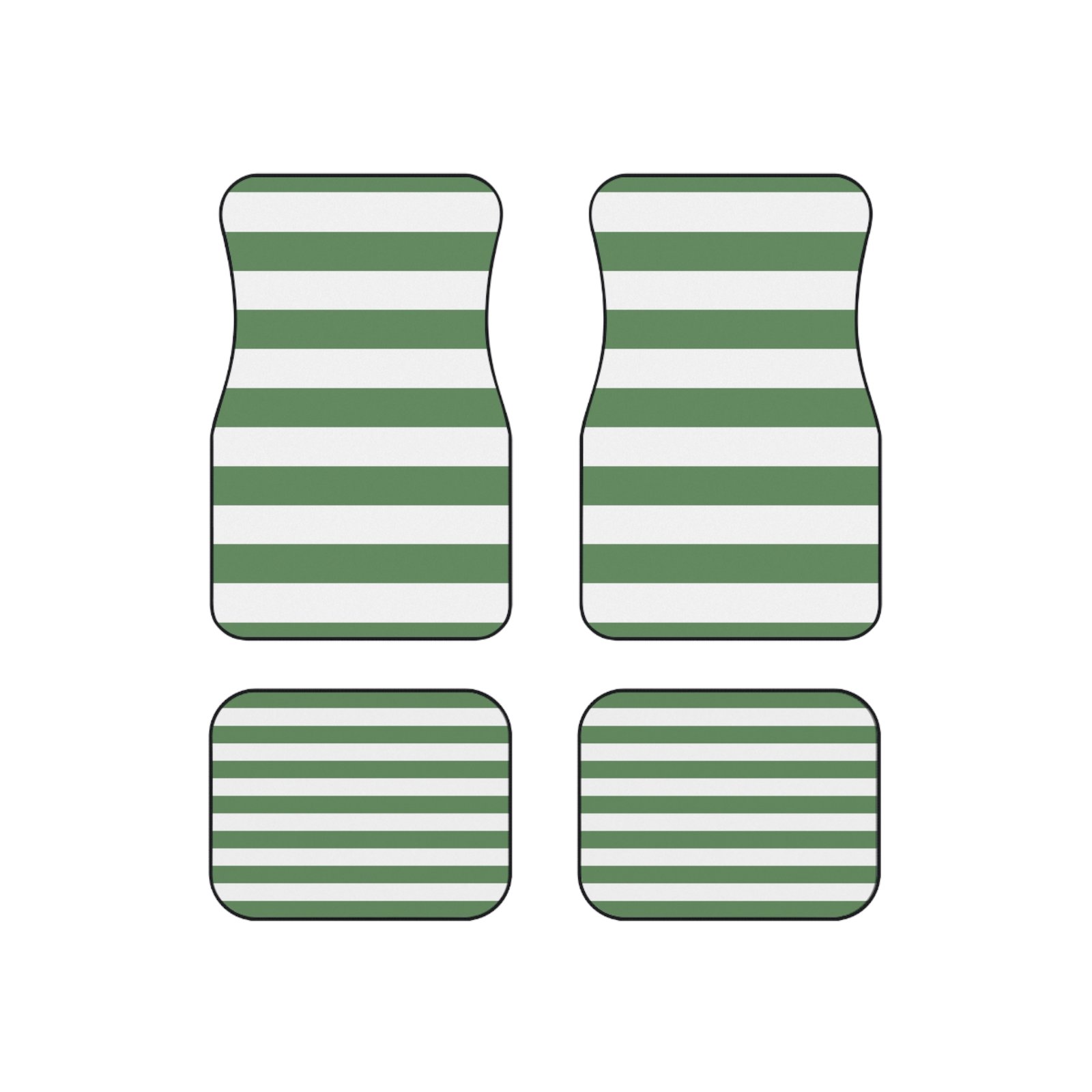 Stylish Striped Car Mats Set of 4 - Perfect for Home Decor, Gift Ideas, Seasonal Celebrations, Road Trips, Car Accessories
