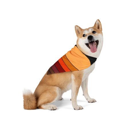 Sunset Waves Pet Bandana, Trendy Dog Accessory, Stylish Pet Apparel, Perfect for Dogs, Summer Pet Gifts, Holiday Pet Fashion