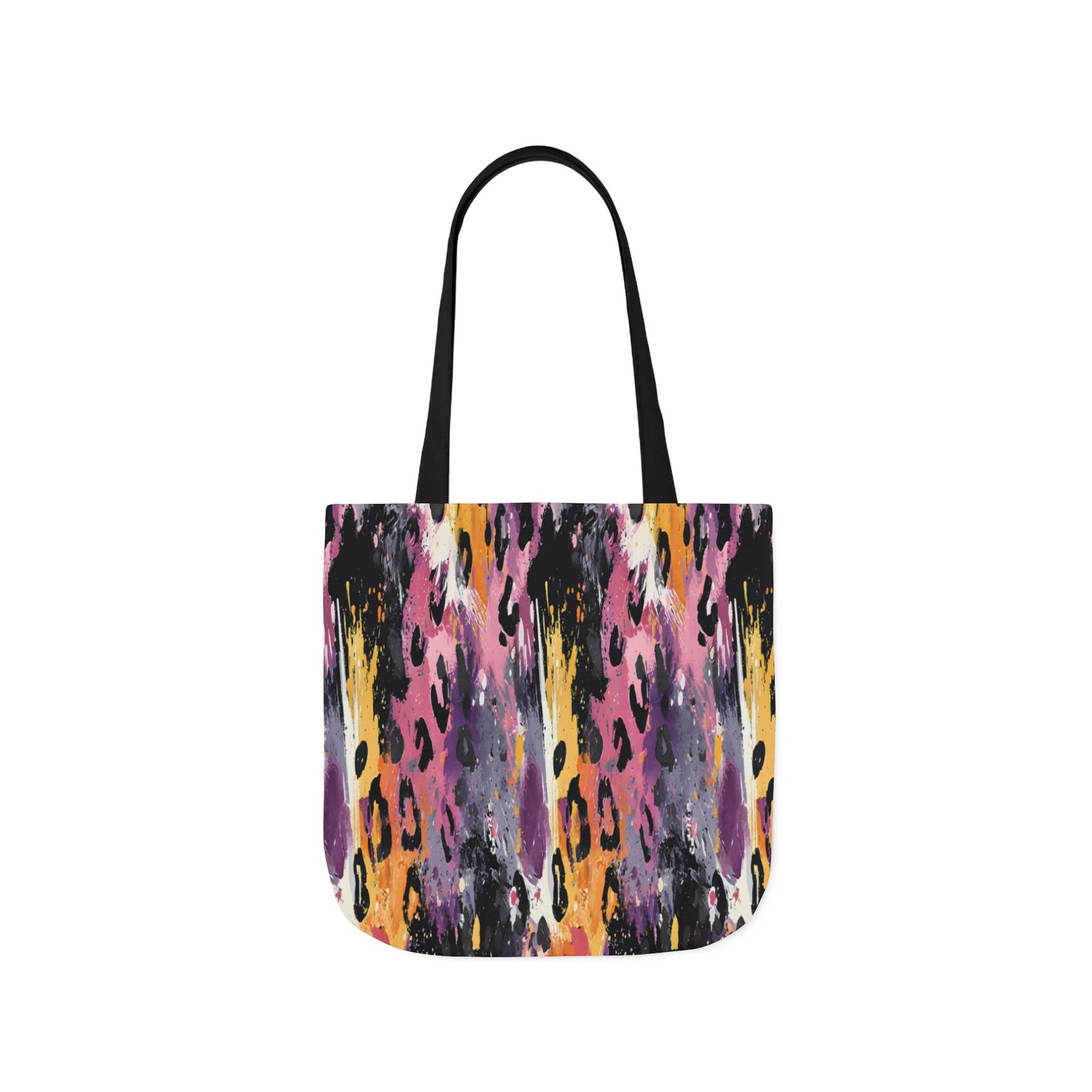 Vibrant Leopard Print Canvas Tote Bag, Colorful Shopping Bag, Stylish Everyday Tote, Eco-Friendly Gift, Beach or Grocery Bag - Image 25