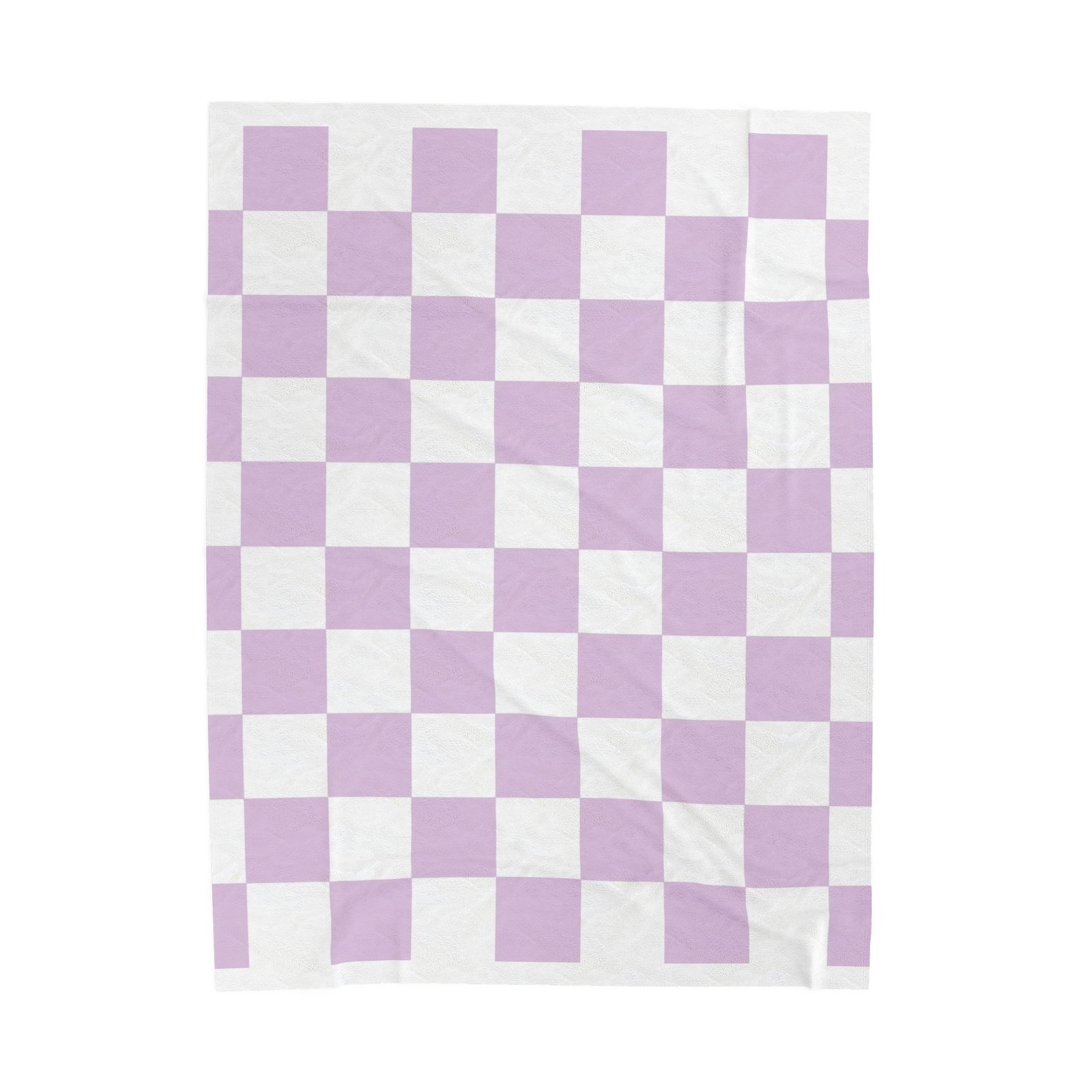 Cozy Lavender Checkered Velveteen Plush Blanket, Soft Throw for Weddings, Home Decor, Baby Showers, Gift for Cozy Nights - Image 5