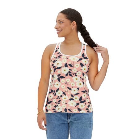 Floral Women's Tank Top, Summer Top, Casual Wear, Beachwear, Vacation Clothing, Gift Idea