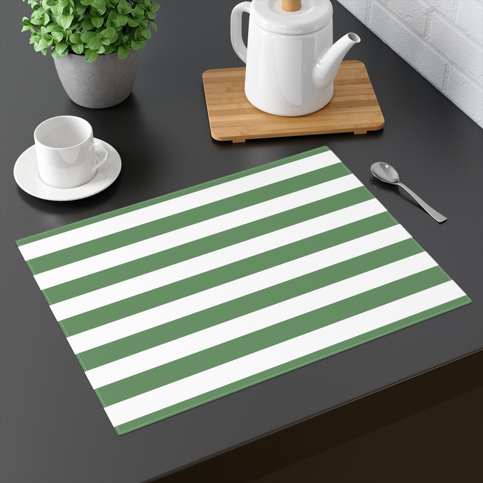 Stylish Striped Placemat - Modern Table Decor, Dining Essentials, Kitchen Accessory, Eco-Friendly Gift, Table Setting - Image 2
