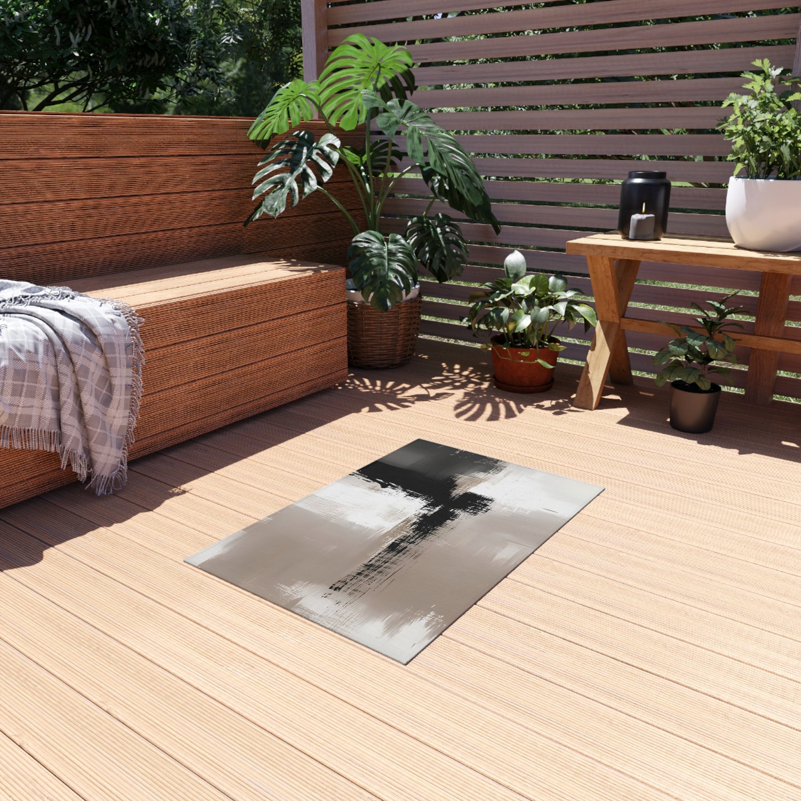 Stylish Outdoor Rug - Modern Floor Mat for Patio, Garden, Deck, Porch Decor, Versatile Area Rug, Home Decoration - Image 3