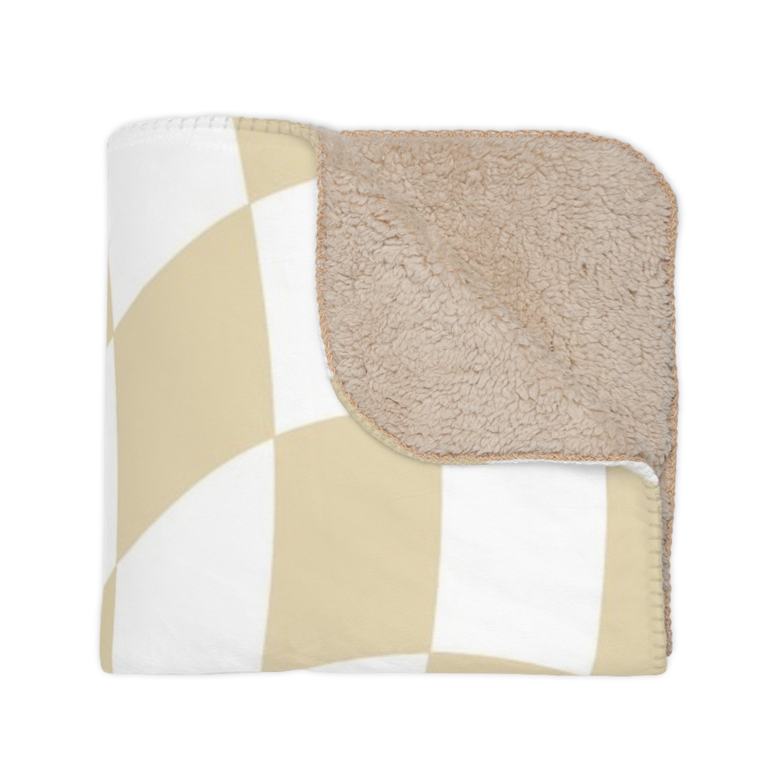 Cozy Tan Sherpa Blanket | Perfect for Home Decor, Gifting, Movie Nights, Cozy Evenings, Festivals - Image 3