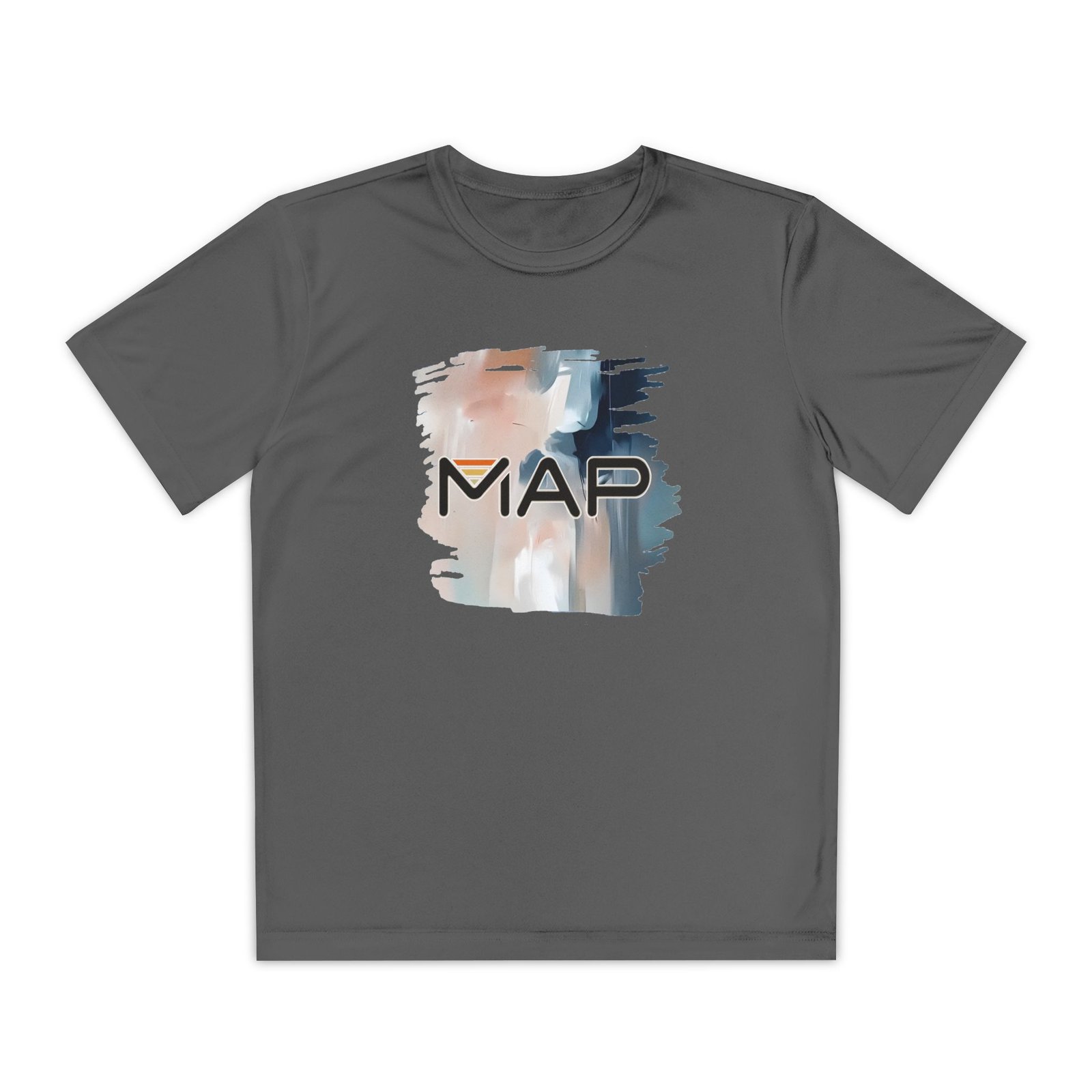 Youth Competitor Tee with MAP Design, Athletic T-Shirt, Sportswear for Kids, Gift for Young Athletes, Summer Activewear - Image 9