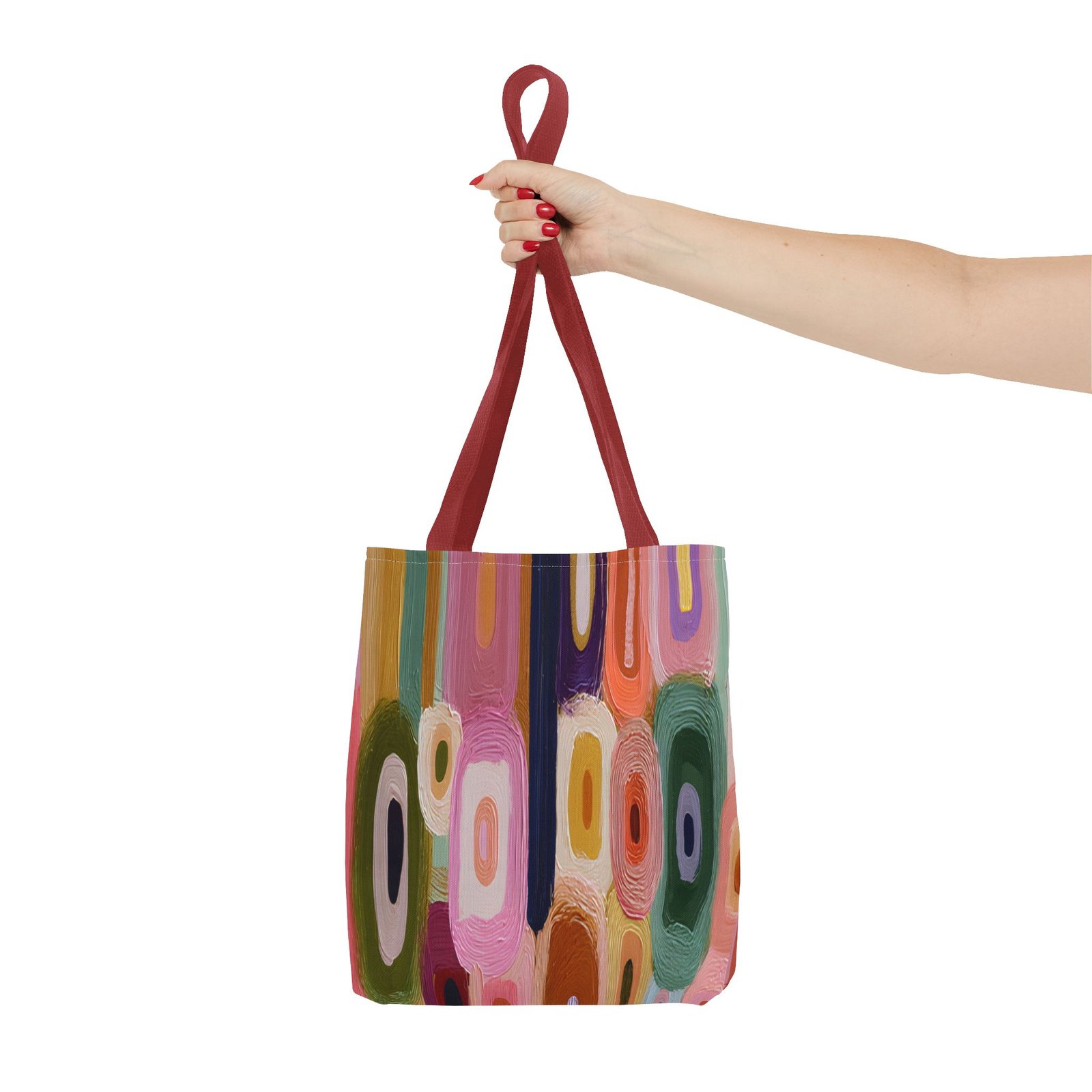 Colorful Abstract Tote Bag, Chic Handbag for Everyday Use, Stylish Beach Tote, Perfect Gift for Art Lovers, Travel Accessory - Image 8