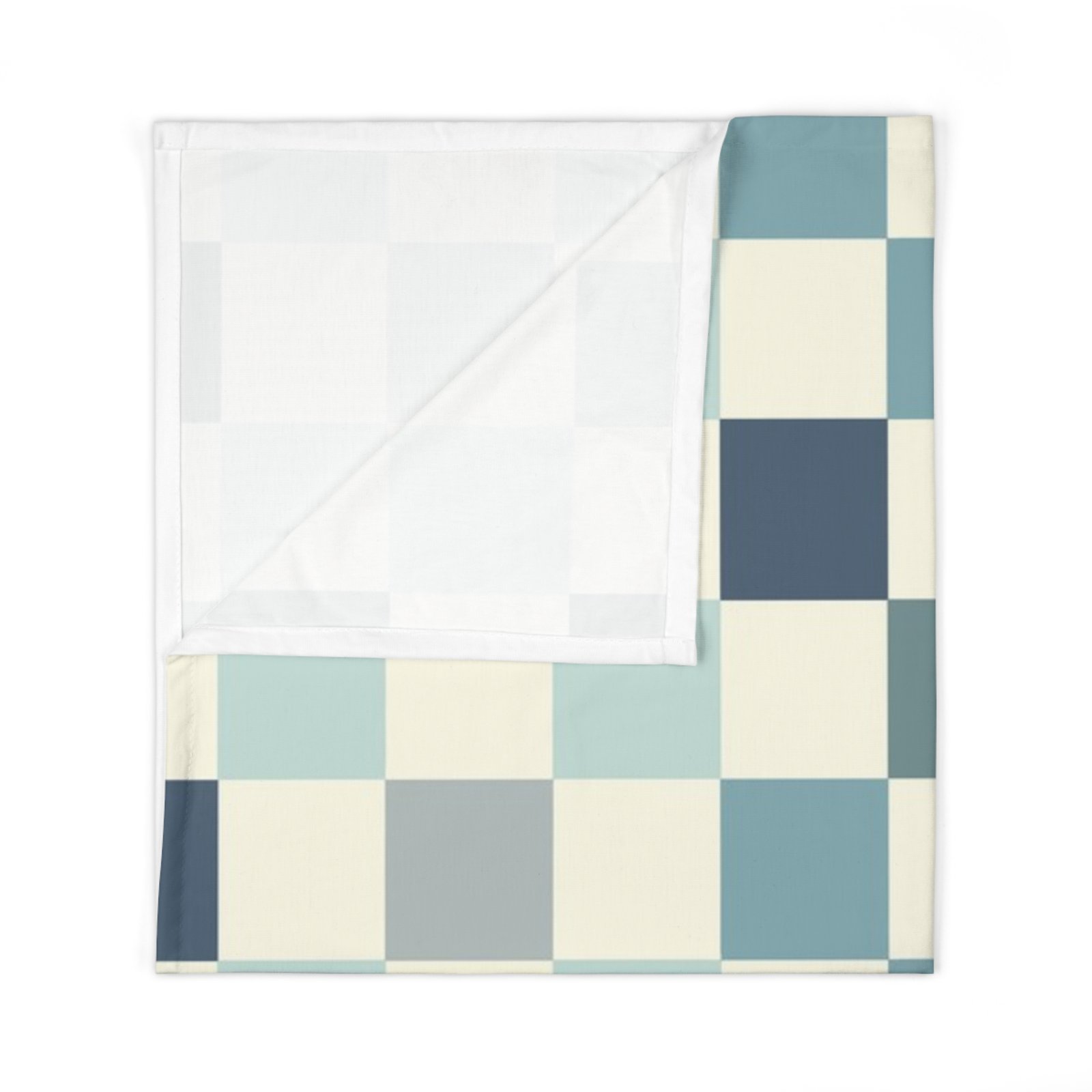 Cozy Checkered Baby Swaddle Blanket - Soft Nursery Wrap, Newborn Gift, Infant Blanket, Baby Shower, Baby Bedding - Image 2