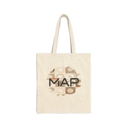 Stylish Cotton Canvas Tote Bag - Personalized Gift for Map Lovers, Eco-Friendly Shopping, Travel Bag, Sustainable Style, Minimalist Design