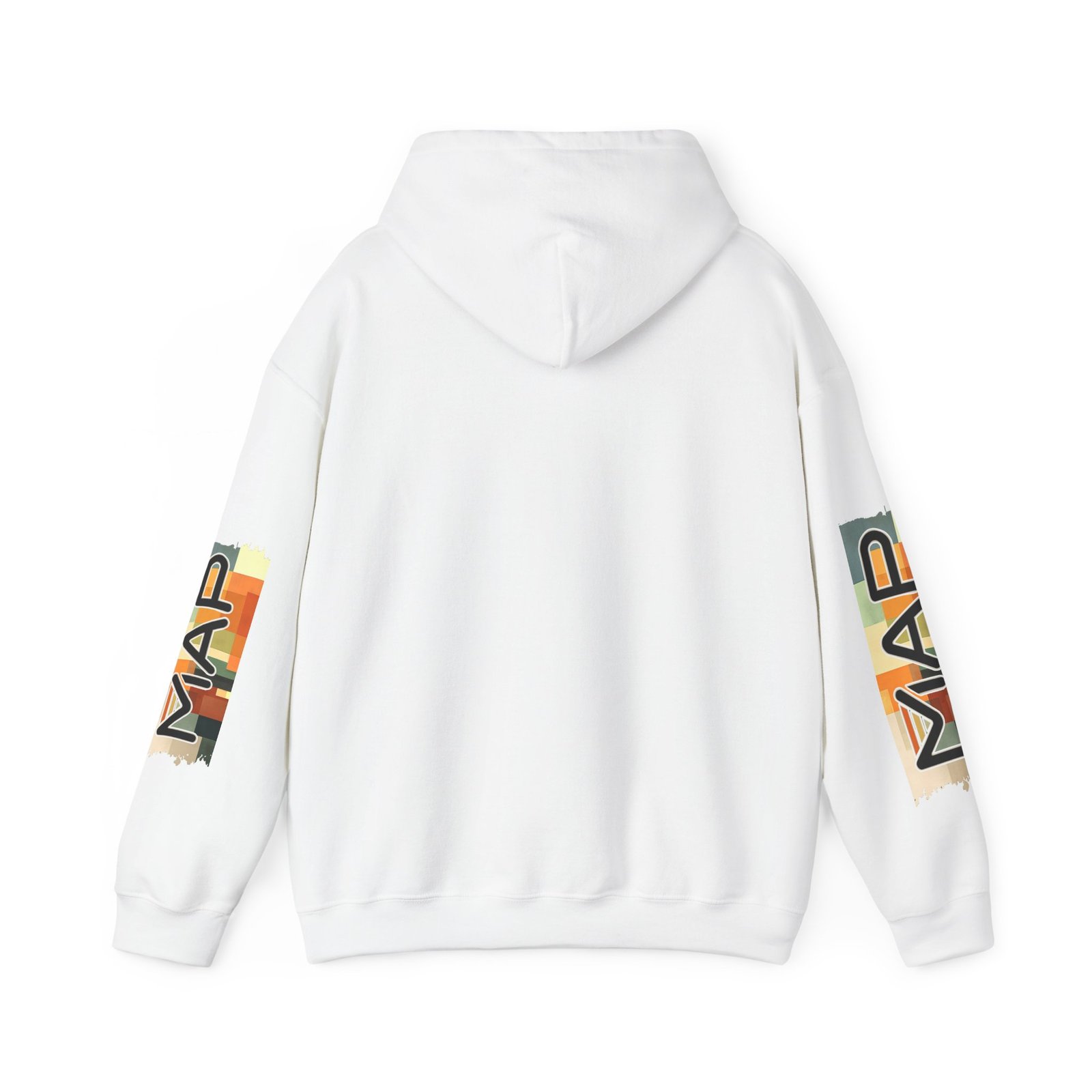 Stylish MAP Graphic Hoodie for Trendy Comfort, Unisex Sweatshirt for Casual Wear, Gift for Friends and Family, Cozy Layer for Fall - Image 2