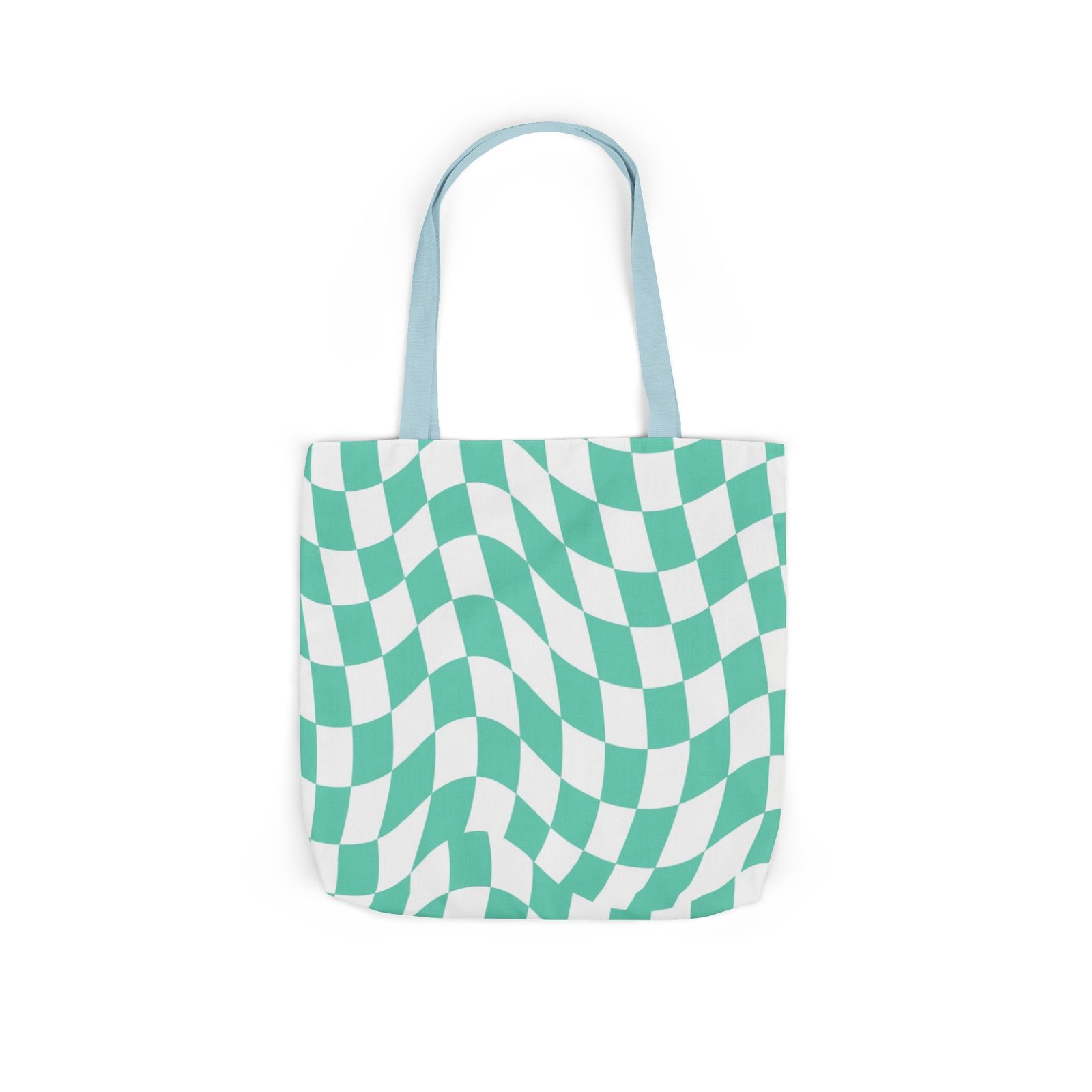 Trendy Checkered Canvas Tote Bag with 5-Color Straps, Eco-Friendly Shopping Bag, Stylish Beach Bag, Fashionable Gym Tote, Unique Gift Idea - Image 52