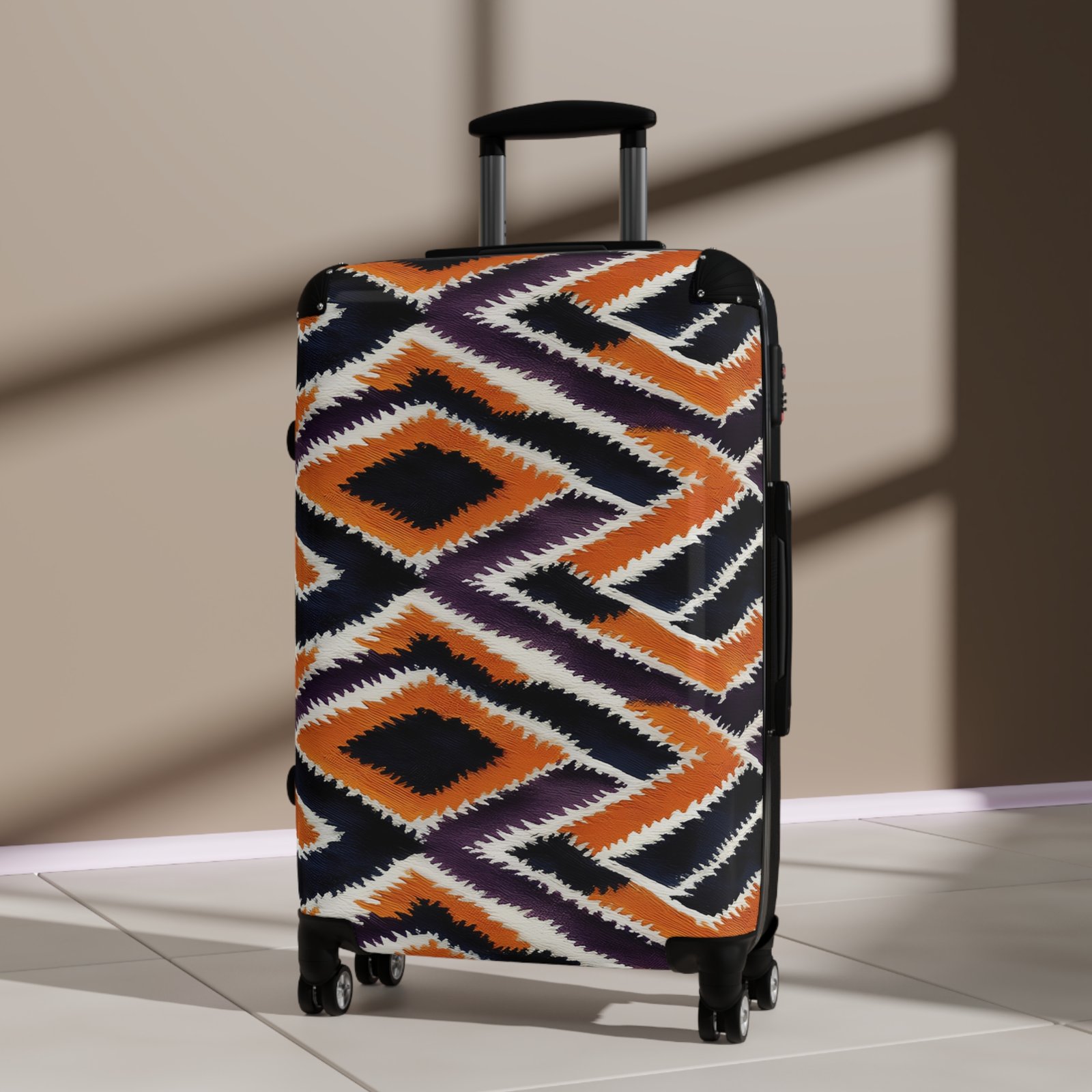 Patterned Suitcase for Stylish Travelers, Carry-On Luggage, Trendy Travel Bag, Unique Travel Gear, Vacation Essentials, Gift for Adventurers - Image 8