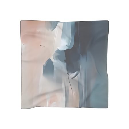 Elegant Abstract Poly Scarf, Fashion Accessory, Gift for Her, Spring/Summer Style, Women’s Wrap, Casual Chic Scarf