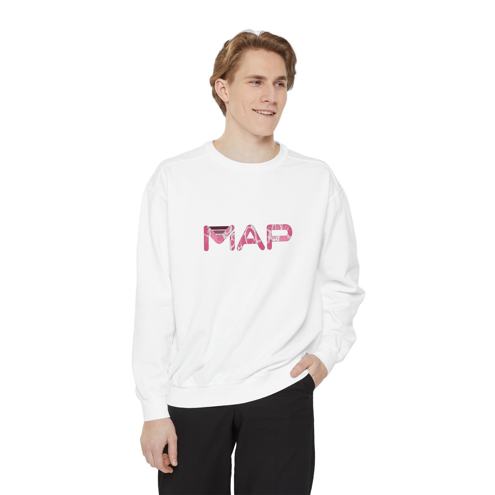 Map Graphic Unisex Sweatshirt, Cozy Casual Wear, Gift for Travelers, Map Lovers, Perfect for Fall, Explorers' Wardrobe - Image 3