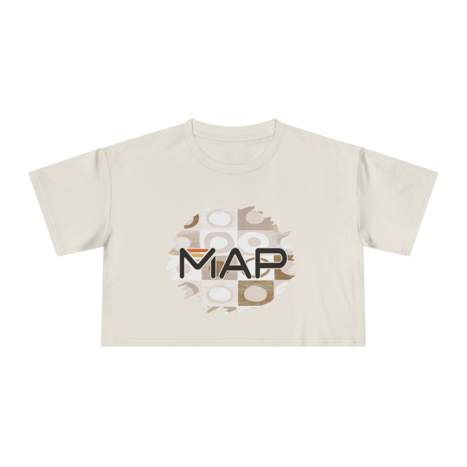 Stylish Women's Crop Tee with MAP Design | Trendy Summer Shirt, Casual Daily Wear, Gift for Her, Stylish Layering Top, Unique Graphic Tee - Image 7