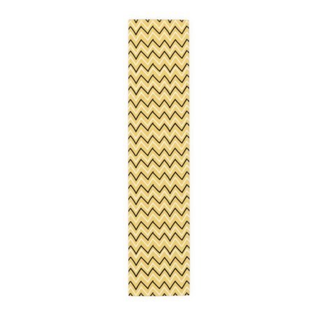 Chevron Table Runner for Modern Home Decor, Yellow and Black Zigzag Table Cloth, Elegant Dining Table Accents, Party, Holiday Decor, Kitchen