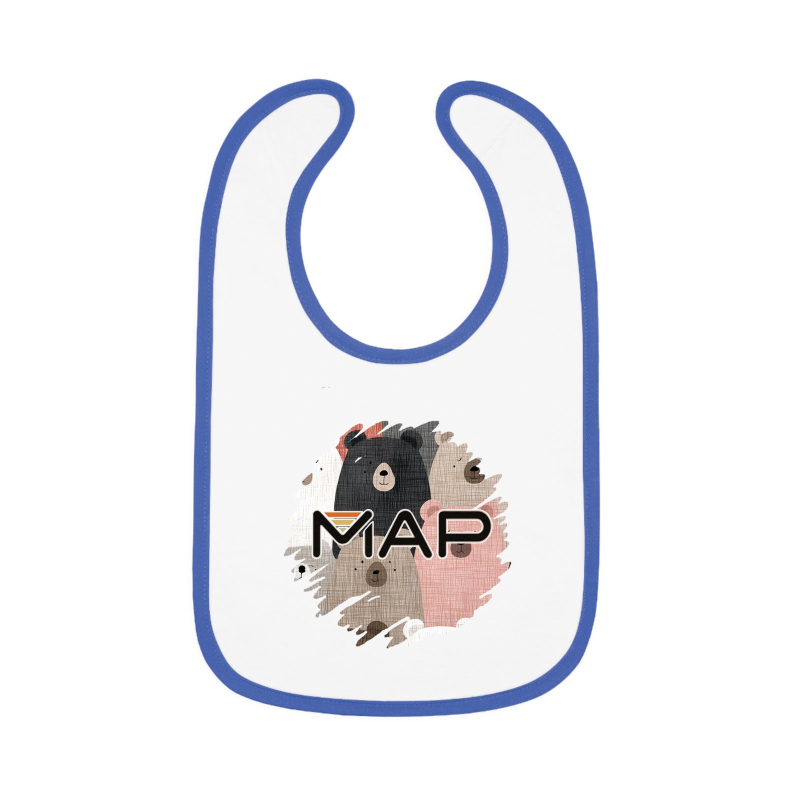 Cute Bear Print Baby Bib, Adorable Drool Bib, Fun Toddler Feeding Bib, Gift for Baby Shower, Cute Eating Companion - Image 4