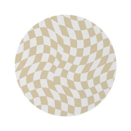 Modern Round Rug, Cozy Living Room Decor, Boho Style Area Rug, Soft Home Accent, Unique Gift for Housewarming