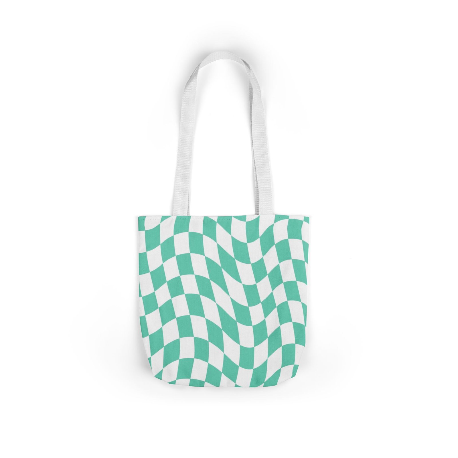 Trendy Checkered Canvas Tote Bag with 5-Color Straps, Eco-Friendly Shopping Bag, Stylish Beach Bag, Fashionable Gym Tote, Unique Gift Idea - Image 18