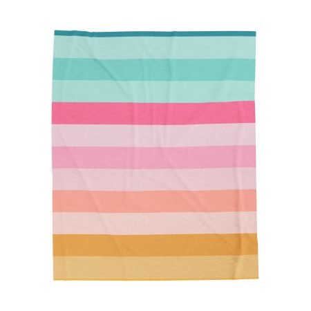 Soft Striped Velveteen Plush Blanket | Cozy Home Decor, Perfect for Gifts, Comfort Layer, Snuggle Blanket, Wedding/Housewarming Gift