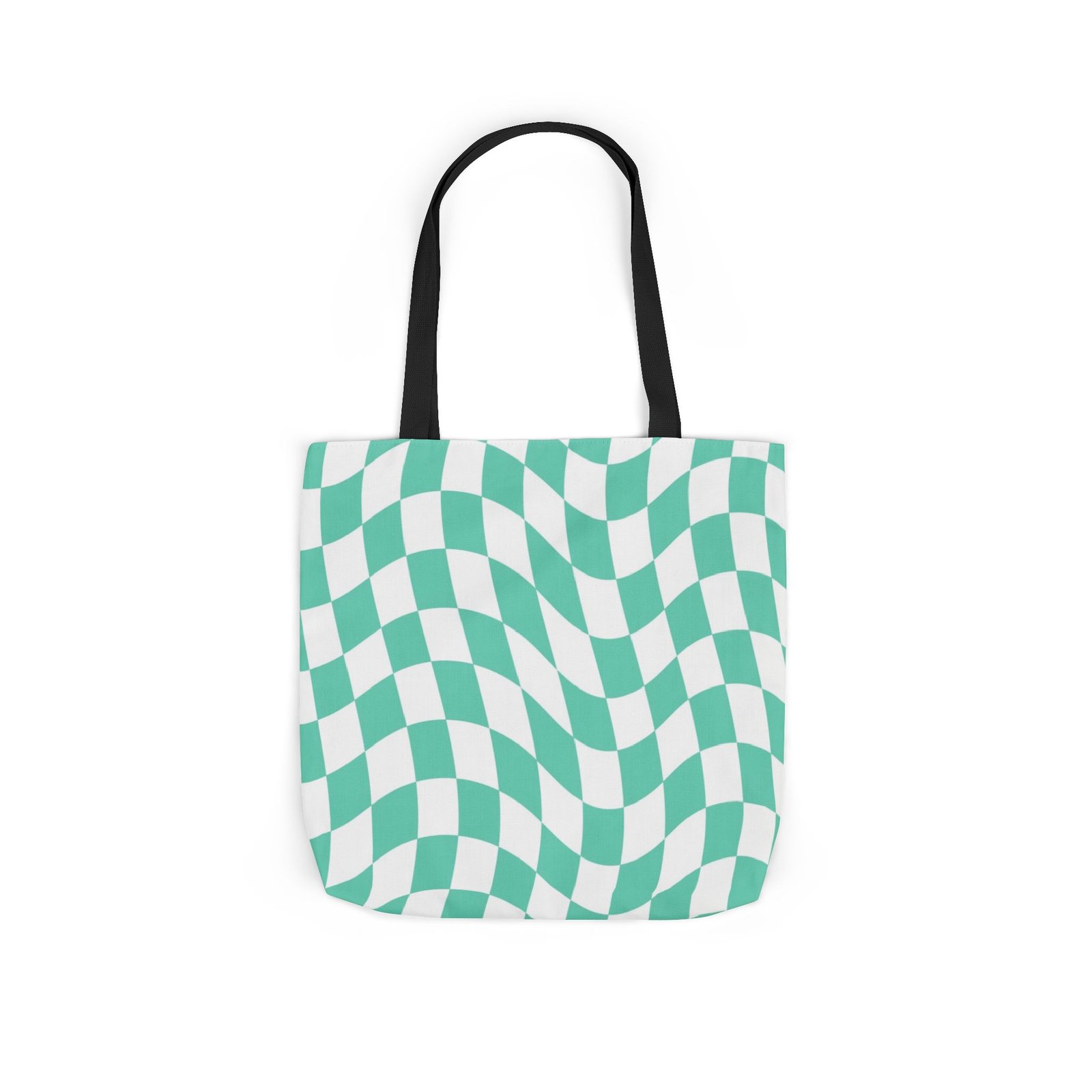 Trendy Checkered Canvas Tote Bag with 5-Color Straps, Eco-Friendly Shopping Bag, Stylish Beach Bag, Fashionable Gym Tote, Unique Gift Idea - Image 46