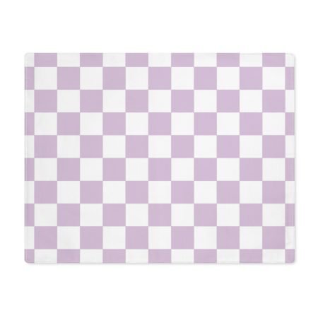 Chic Purple Checkered Placemat, Elegant Tableware, Dining Decor, Kitchen Accessory, Perfect for Gatherings, Gifts & Home Style