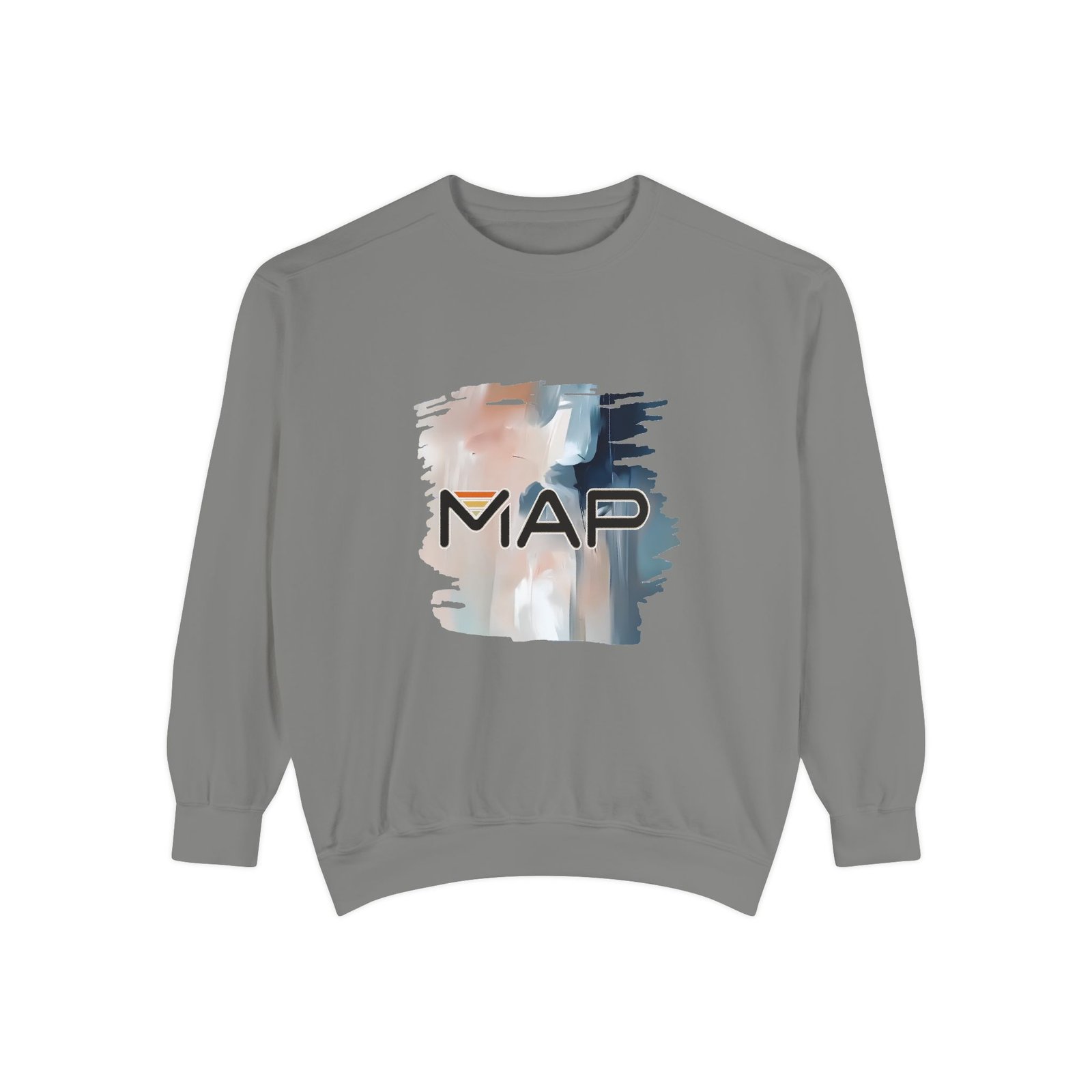 Map-Inspired Unisex Garment-Dyed Sweatshirt | Cozy Casual Wear, Perfect for Travel, Gift for Map Lovers, Fall Fashion, Unisex Sweaters - Image 13