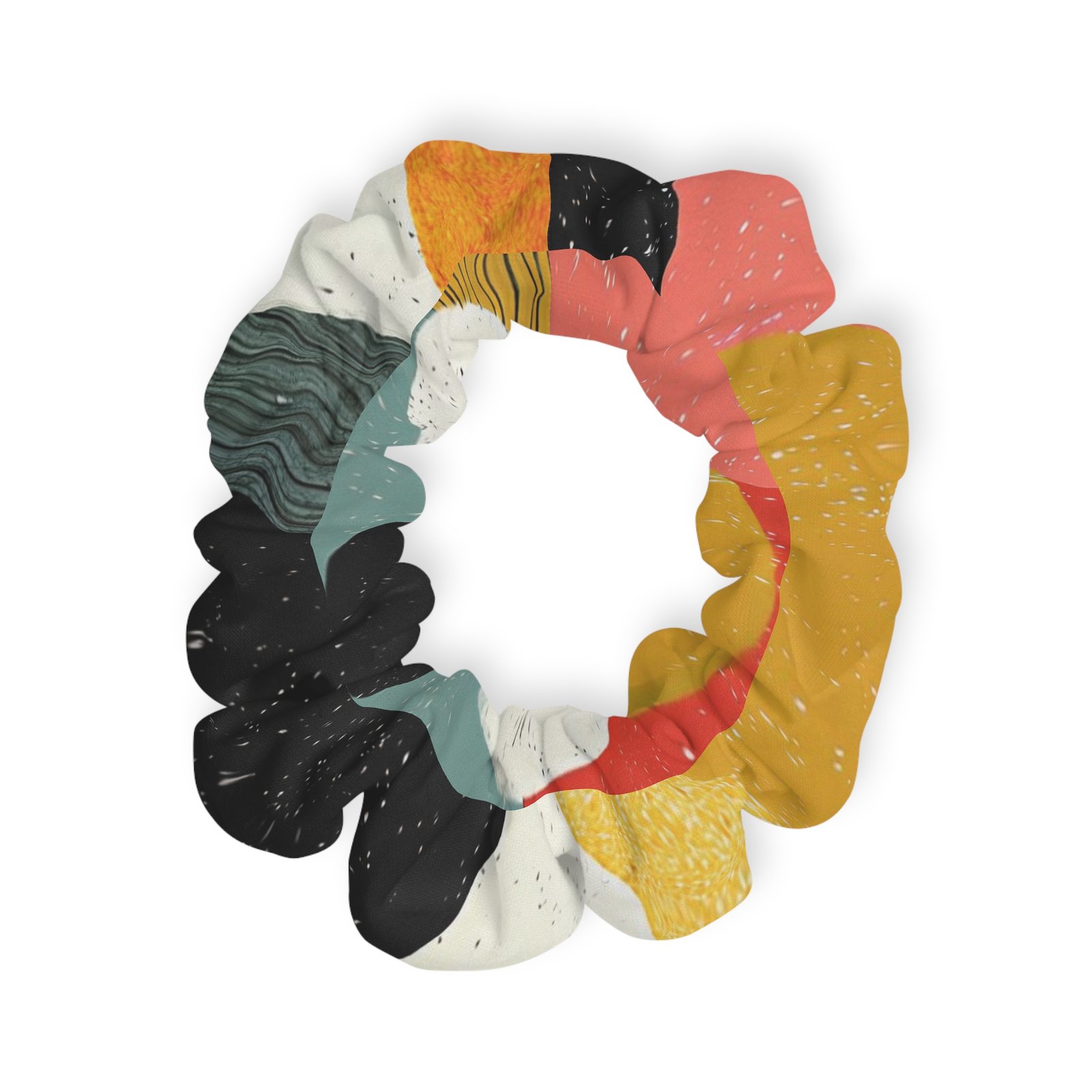 Chic Colorful Scrunchie | Hair Accessory, Gift for Her, Bohemian Style, Festival Hair Tie, Everyday Hair Elastic - Image 2