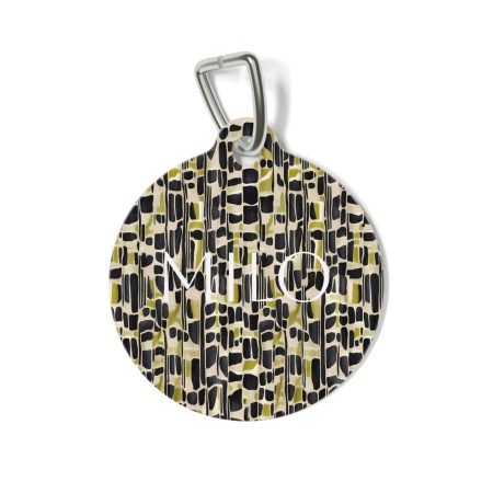 Chic Pet Tag, Stylish Pet ID Tag, Modern Pet Accessory, Customizable Dog Tag, Unique Cat Tag, Pet Gift Idea, Pet Lover Gift