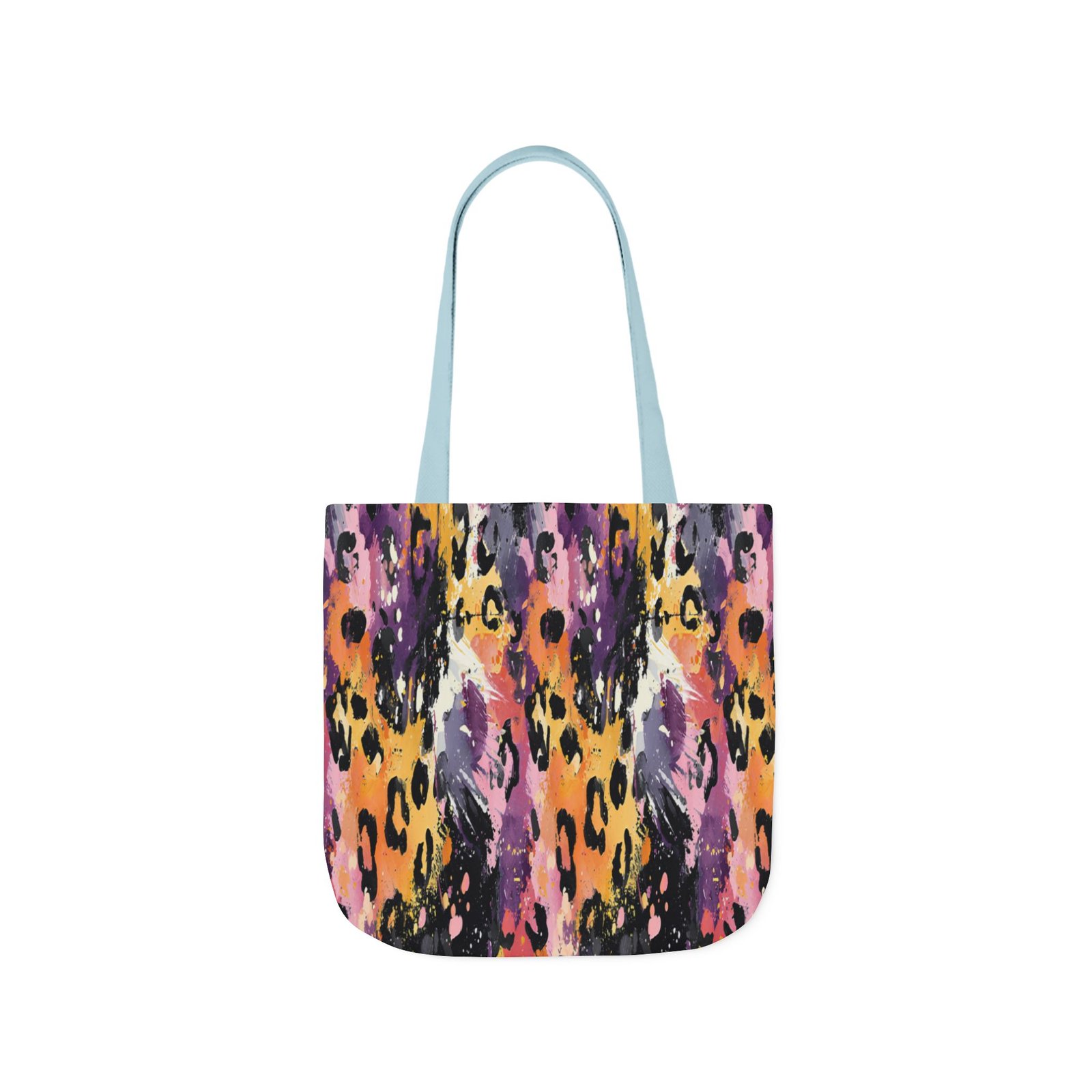 Vibrant Leopard Print Canvas Tote Bag, Colorful Shopping Bag, Stylish Everyday Tote, Eco-Friendly Gift, Beach or Grocery Bag - Image 31