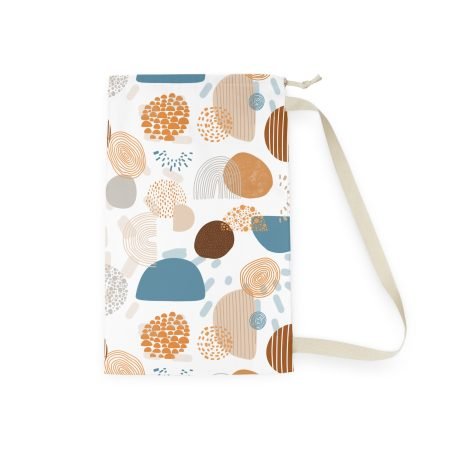 Stylish Laundry Bag with Abstract Design, Modern Laundry Basket, Home Storage Solution, Unique Gift for College Students, Travel Organizer