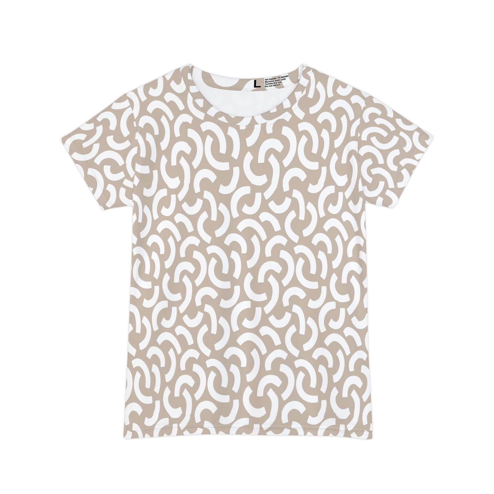 Chic Patterned Tee for Everyday Wear, Casual Look, Summer Style, Unique Gift for Her, Trendy Women's Fashion