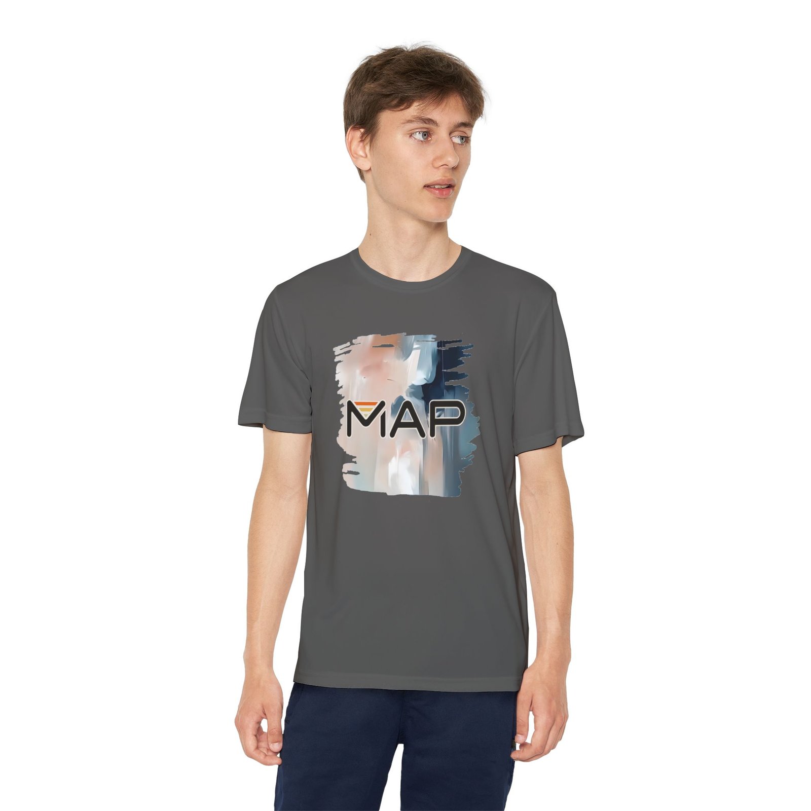Youth Competitor Tee with MAP Design, Athletic T-Shirt, Sportswear for Kids, Gift for Young Athletes, Summer Activewear - Image 11