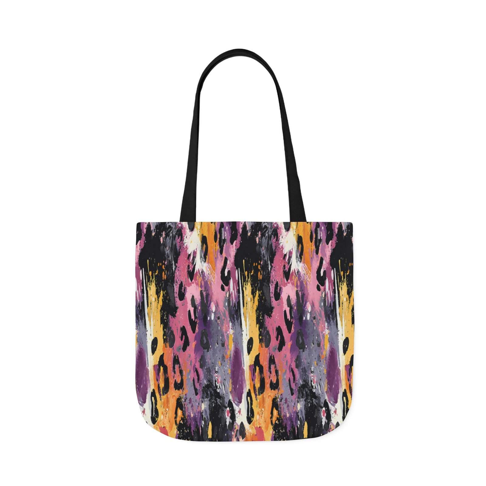 Vibrant Leopard Print Canvas Tote Bag, Colorful Shopping Bag, Stylish Everyday Tote, Eco-Friendly Gift, Beach or Grocery Bag - Image 45