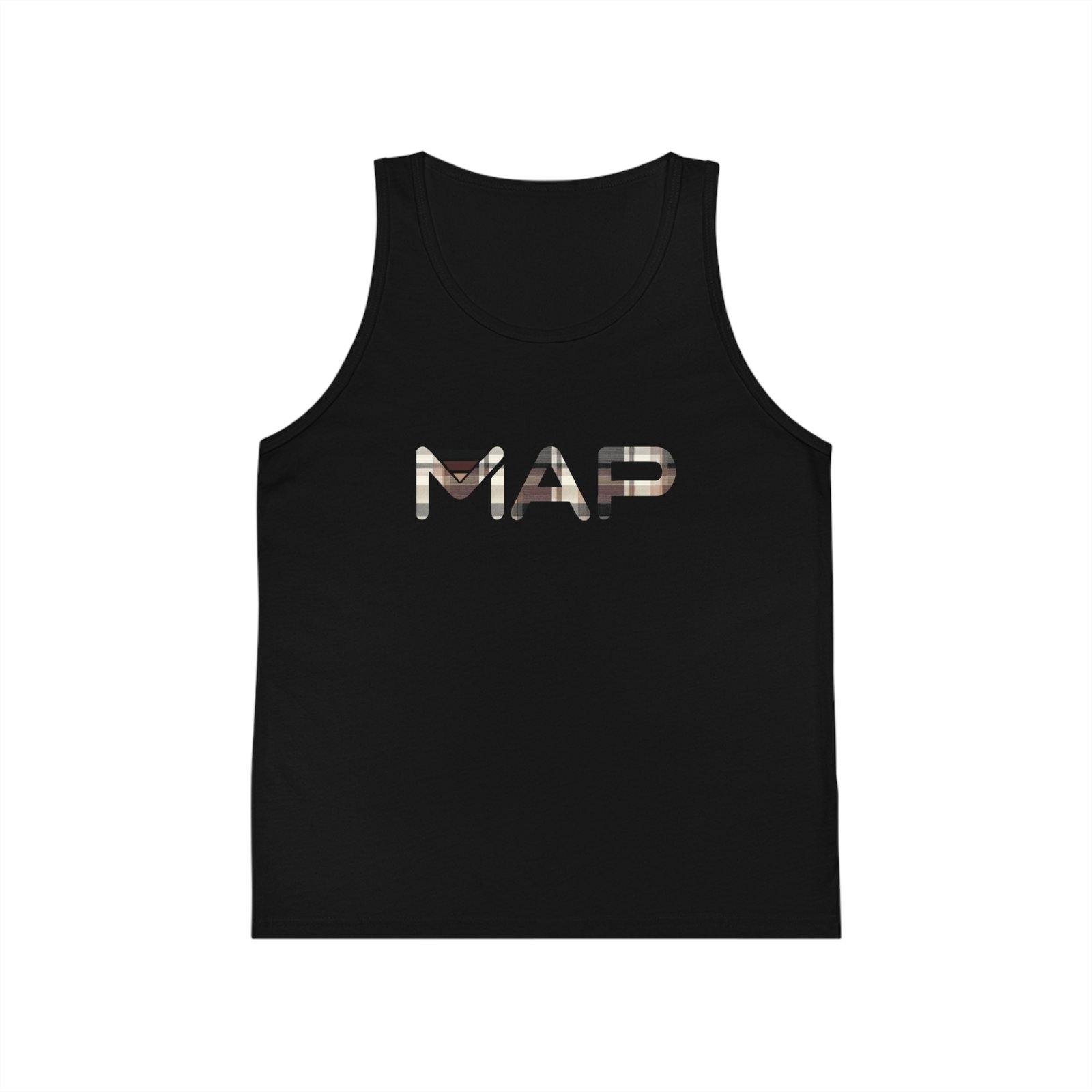 Map Design Kid's Jersey Tank Top - Perfect for Summer, Beach Days, Travel, Adventures, Birthday Gifts, Vacation Fun
