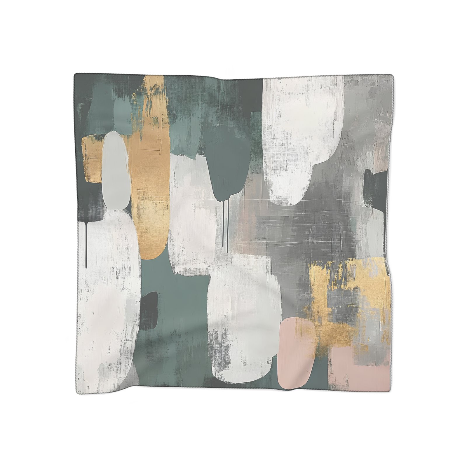 Chic Abstract Poly Scarf - Stylish Fashion Accessory for Every Occasion, Perfect Gift for Her, Trendy Statement Scarf, Lightweight Neck Wrap - Image 4