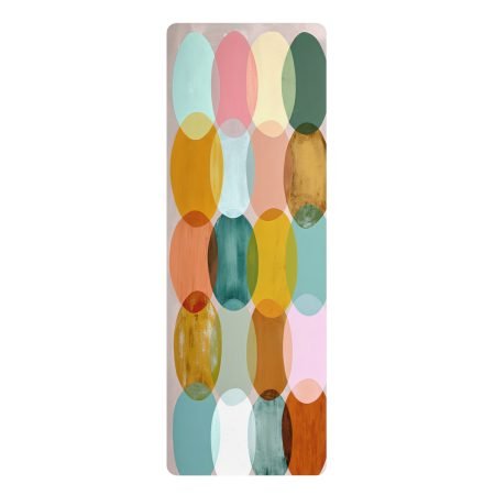 Colorful Rubber Yoga Mat for Comfort & Style, Eco-Friendly Exercise Mat for Yoga, Pilates, Home Workouts, Fitness Gift