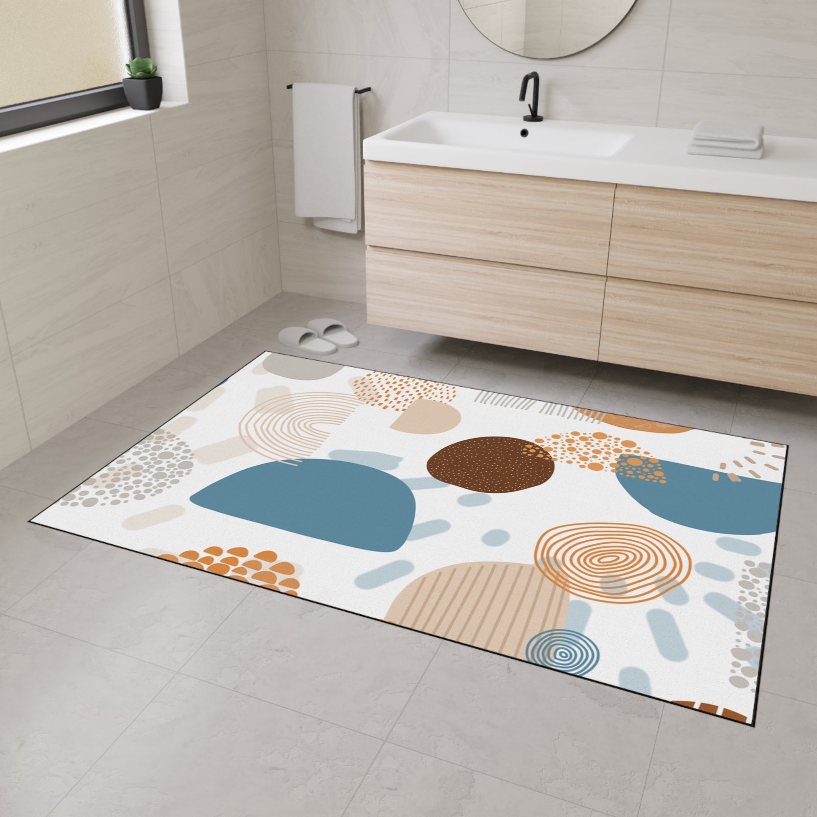 Stylish Heavy Duty Floor Mat - Durable Entryway Decor, Home Kitchen Mat, Non-Slip Area Rug, Modern Design, Versatile Indoor Use - Image 3