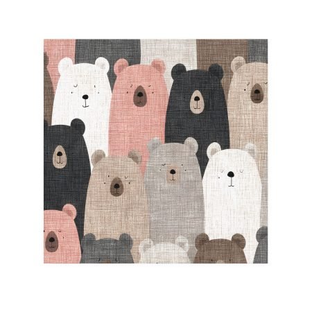 Cute Bear Face Towel - Whimsical Spa Essential, Perfect for Kids' Bathroom, Gifts for Nature Lovers, Cozy Decor