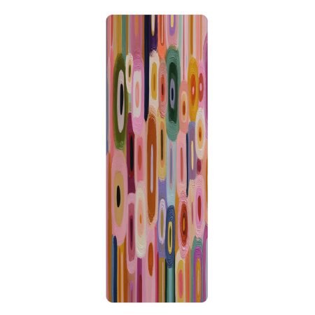 Vibrant Rubber Yoga Mat for Comfort & Style, Eco-Friendly Exercise Mat, Non-Slip Fitness Mat, Yoga Lover Gift, Home Workout Essential