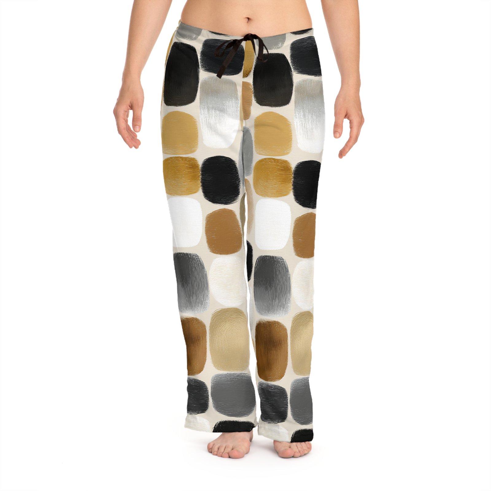 Chic Women's Pajama Pants in Modern Abstract Design, Cozy Sleepwear, Casual Lounge Pants, Gift for Her, Relaxation Attire - Image 3