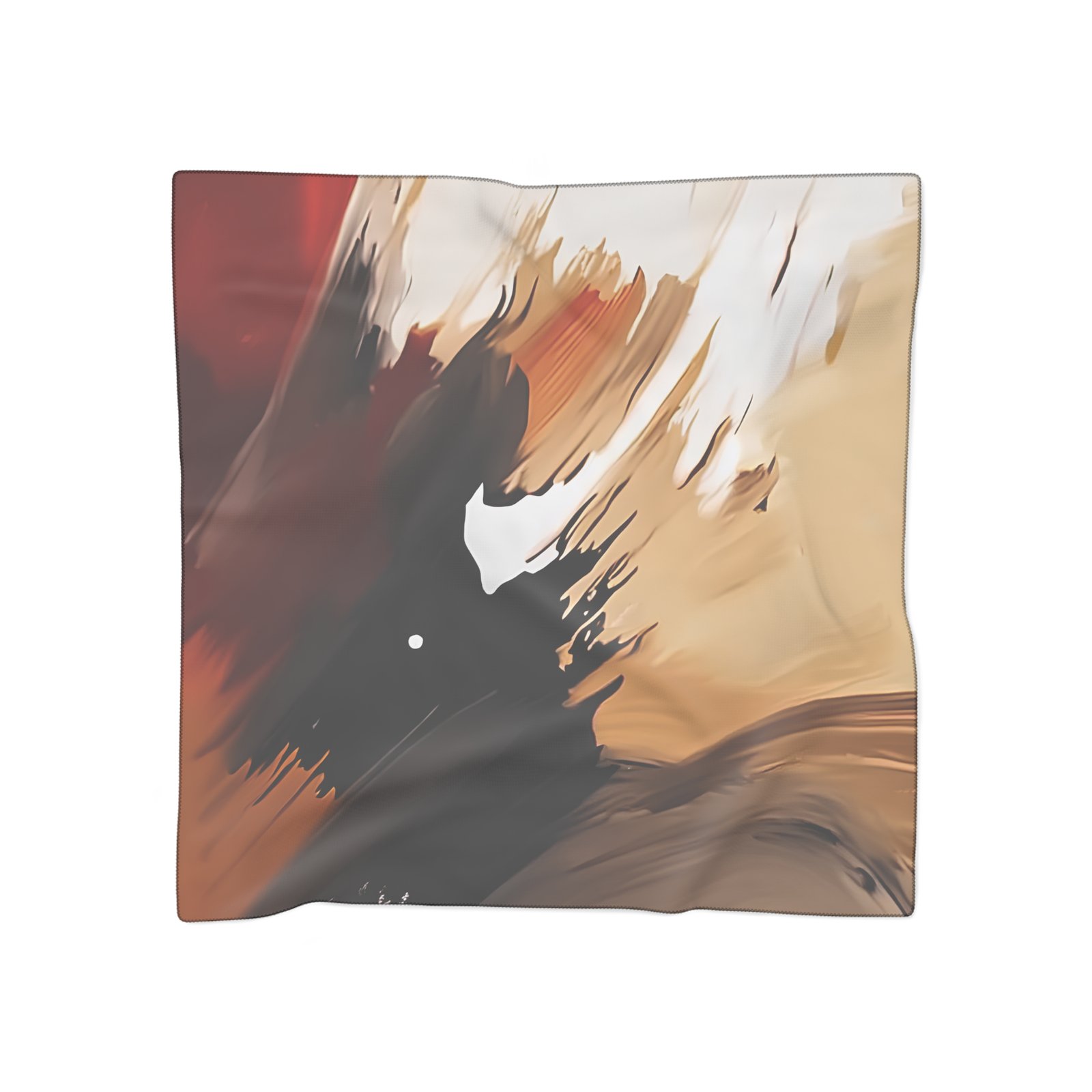 Chic Abstract Poly Scarf | Fashion Accessory, Statement Piece, Gift for Her, Everyday Wear, Cozy Layering - Image 4