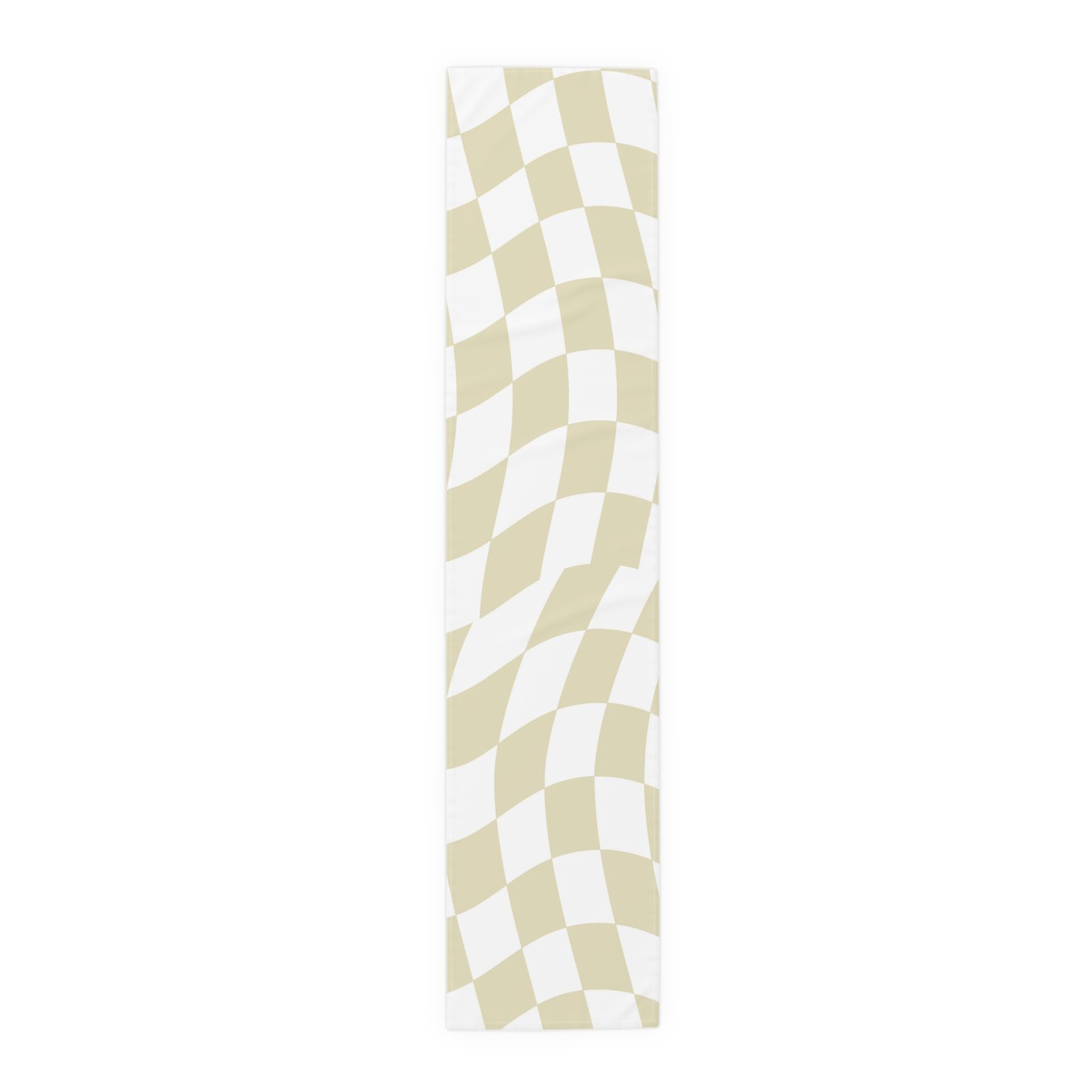 Chic Cotton/Poly Table Runner, Modern Checkered Design for Dining Room Decor, Perfect for Holidays and Gatherings, Table Decor