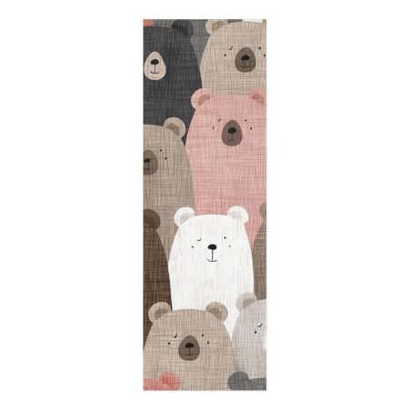 Cute Bear Foam Yoga Mat, Soft Non-Slip Exercise Mat, Kid-Friendly Yoga Mat, Animal Lover Gift, Home Workout Gear