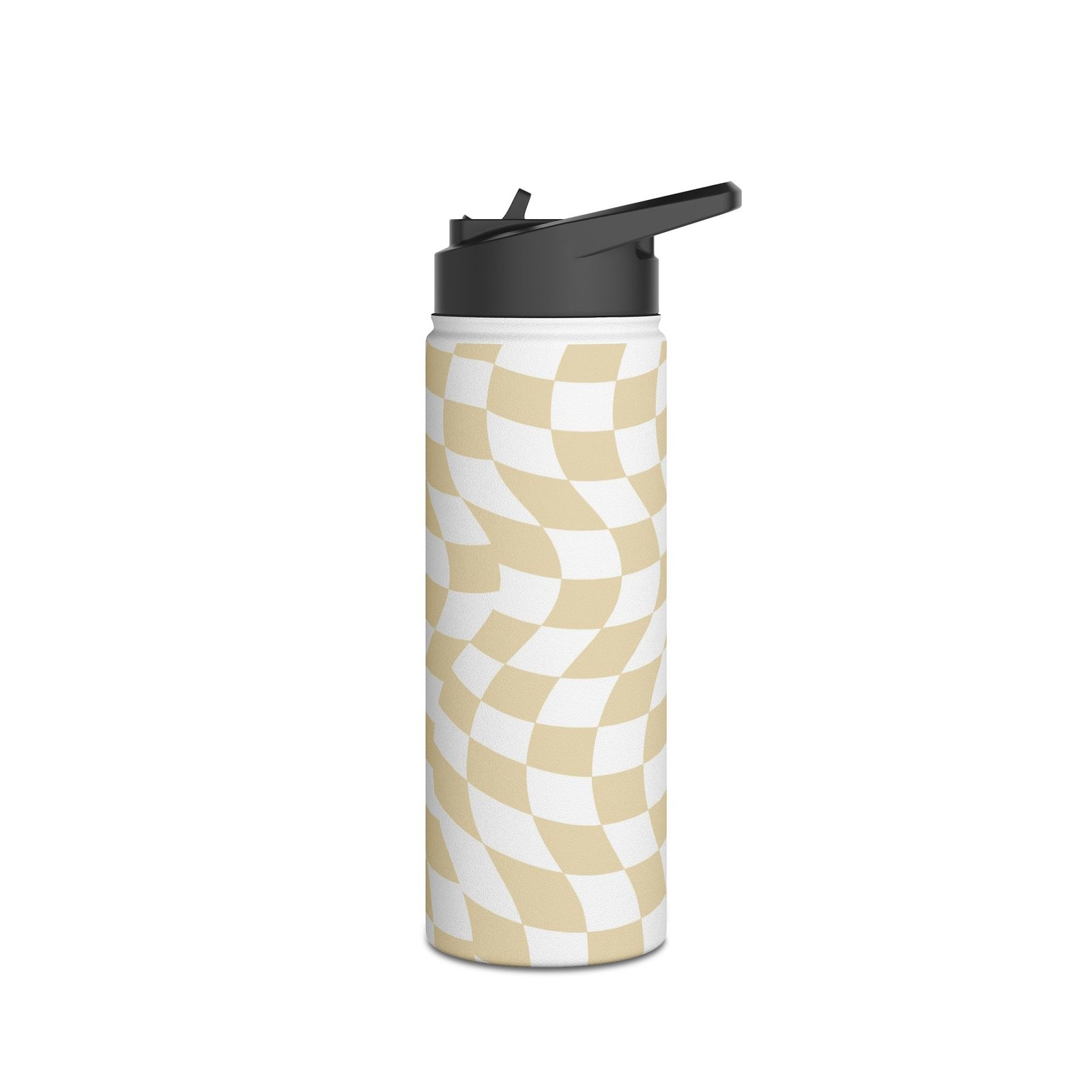 Wavy Pattern Stainless Steel Water Bottle, Stylish Hydration, Eco-Friendly Travel Mug, Unique Gift for Adventurers, Reusable Drink Container - Image 8