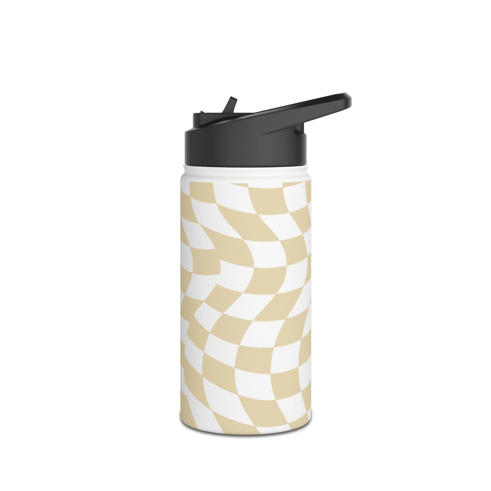 Wavy Pattern Stainless Steel Water Bottle, Stylish Hydration, Eco-Friendly Travel Mug, Unique Gift for Adventurers, Reusable Drink Container - Image 4