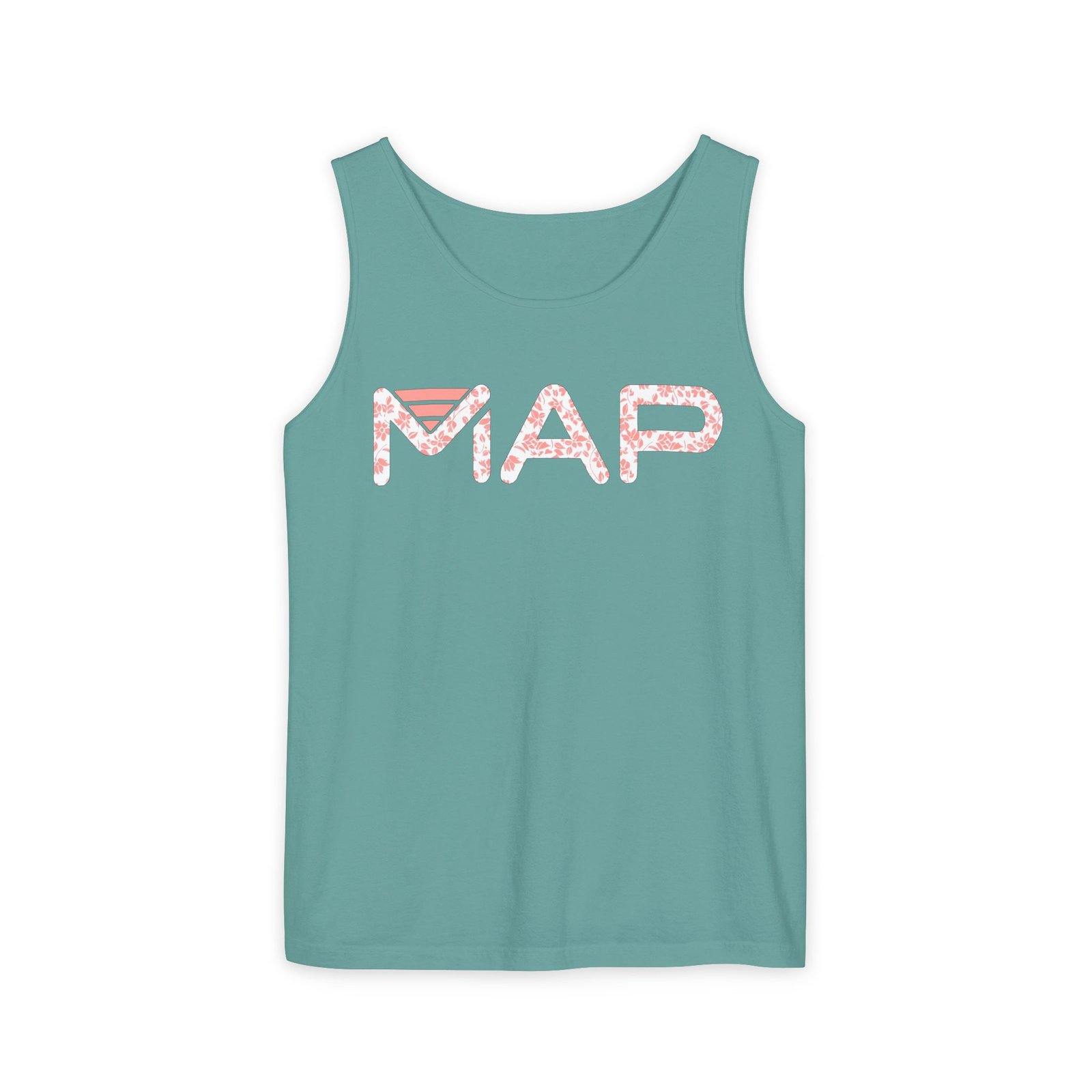 Garment-Dyed Tank Top with MAP Design, Comfortable Summer Tee, Casual Wear, Travel Shirt, Map Lover Gift - Image 49