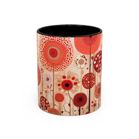 Vibrant Floral Coffee Mug | Unique Accent Mug, Gift for Flower Lovers, Boho Kitchen Decor, Art-Inspired Drinkware, Birthday Gift